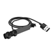 Кабель Hoco U51 Type-C Fun Tour Charging Cable ( Black ) Black