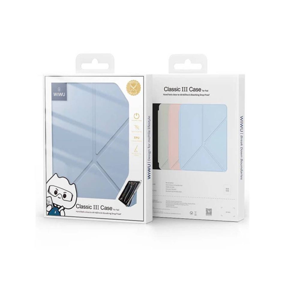 Чехол для iPad 10"(2022)/11" A16 (2025) WIWU Classic III (Pink) (GF-003)
