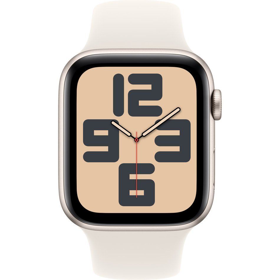 Apple Watch SE 2 GPS + Cellular 44mm Starlight Aluminium Case w. Starlight Sport Band - M/L (MXG83/MXGU3)