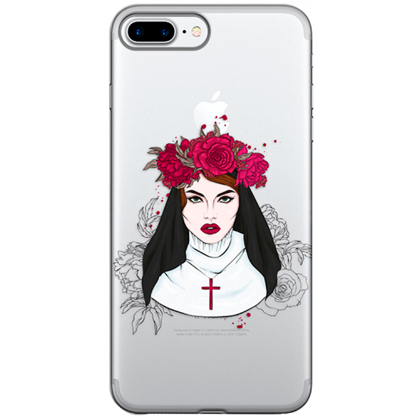 Чехол для iPhone 7+ / 8+ PUMP Transparency Case ( Flowers Religion )