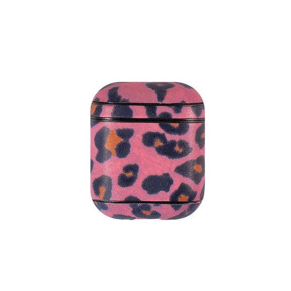 Чохол для AirPods iCarer Leopard Pattern Leather Series ( Pink )