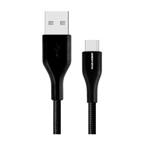 USB шнур Marakoko Micro-USB Charge Sync Cable Nylon Series 1.5M ( Black ) White (008801)