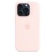 Чохол для iPhone 15 Pro Apple Silicone Case with MagSafe - Light Pink (MT1F3)