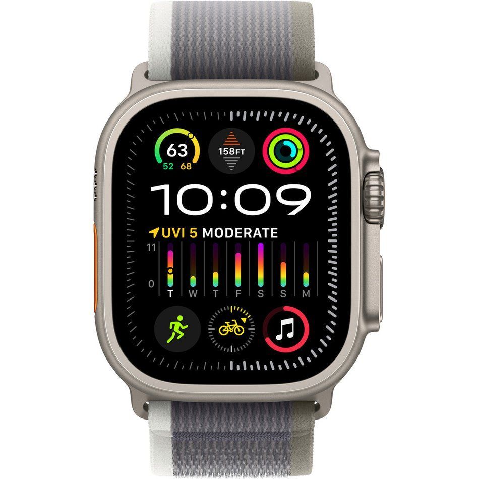 Б/У Apple Watch Ultra 2 GPS + Cellular 49mm Titanium Case with Green/Gray Trail Loop