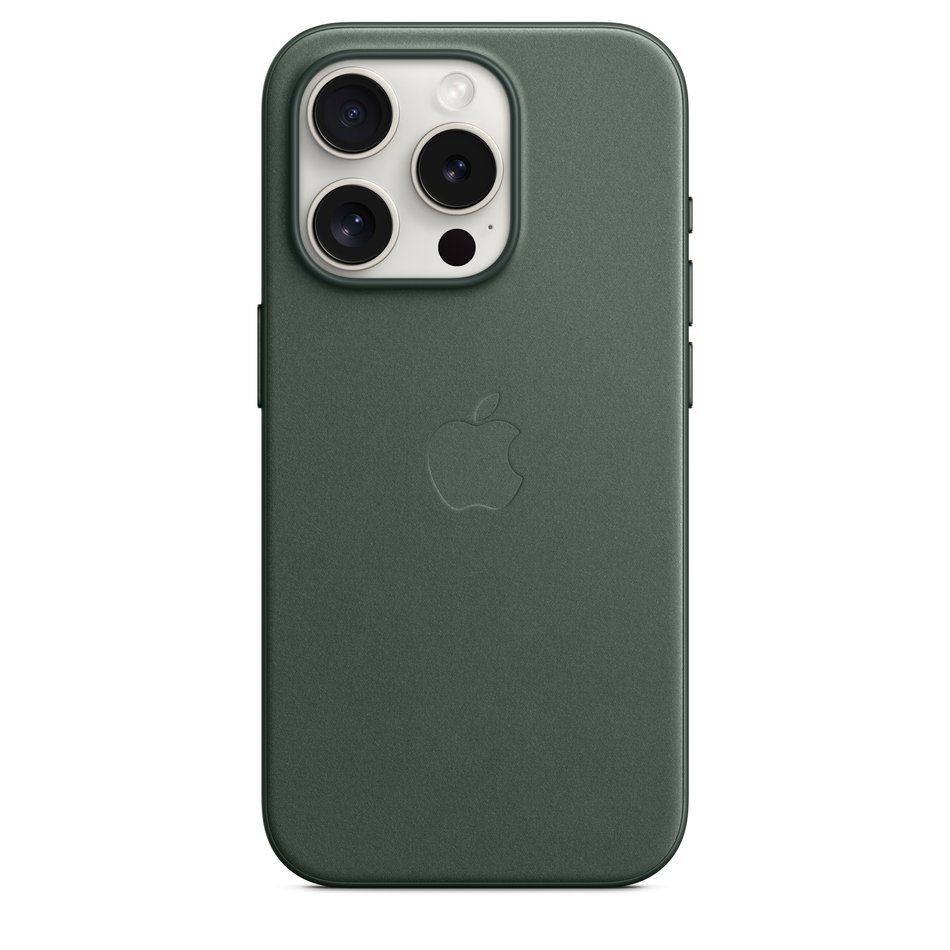 Чехол для iPhone 15 Pro OEM+ FineWoven with MagSafe (Evergreen)