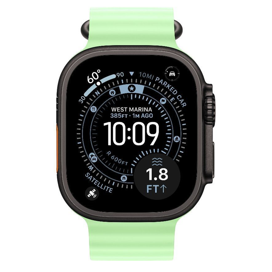 Apple Watch Ultra 3 GPS + Cellular 49mm Black Tit. Case w. Neon Green O. Band (MGCL4)