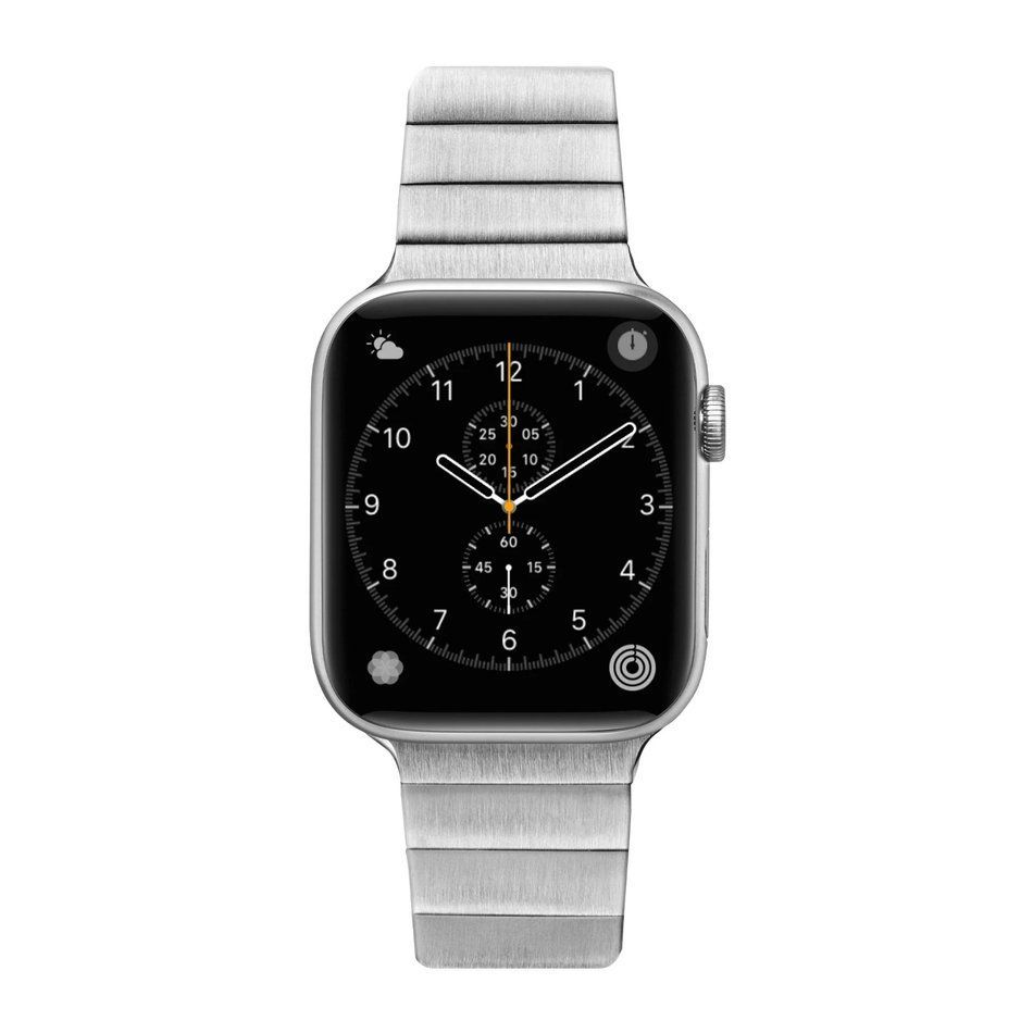 Ремешок для Watch 42/44/45/49 mm LAUT LINKS 2.0, Срібний (L_AWL_L2_SL)