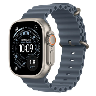 Apple Watch Ultra 3 GPS + Cellular 49mm Natural Tit. Case w. Anchor Blue Ocean Band (MEWH4)
