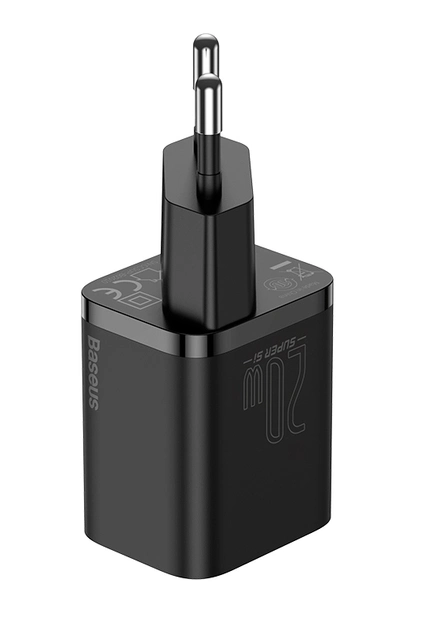 МЗП Baseus Super Si Quick Charger 1C 20W With Simple Wisdom Data Cable Type-C to iP 1m Black (006214)