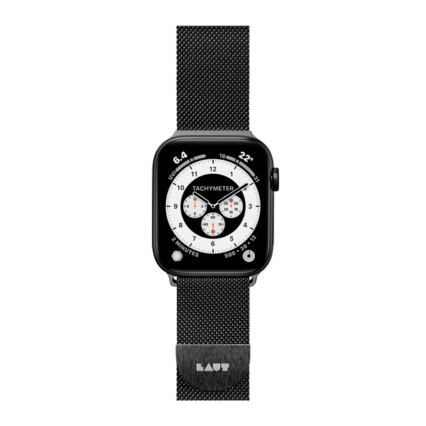 Ремінець LAUT STEEL LOOP для Apple Watch 1-7 & SE розмір 42/44/45 мм Чорний (LAUT_AWL_ST_BK)