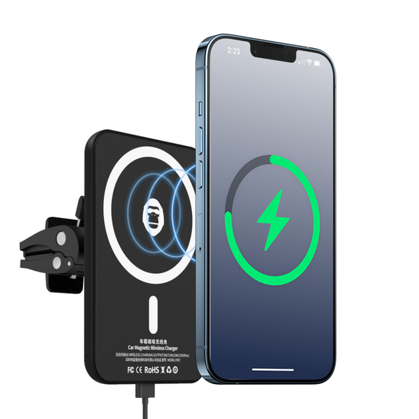 Тримач Blueo Car Magnetic Wireless Charger (Black) P007-BLK