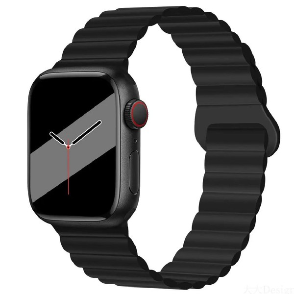 Ремешок для Apple Watch 40/41 mm XO BT01A Silicone Magnetic Series (Black)