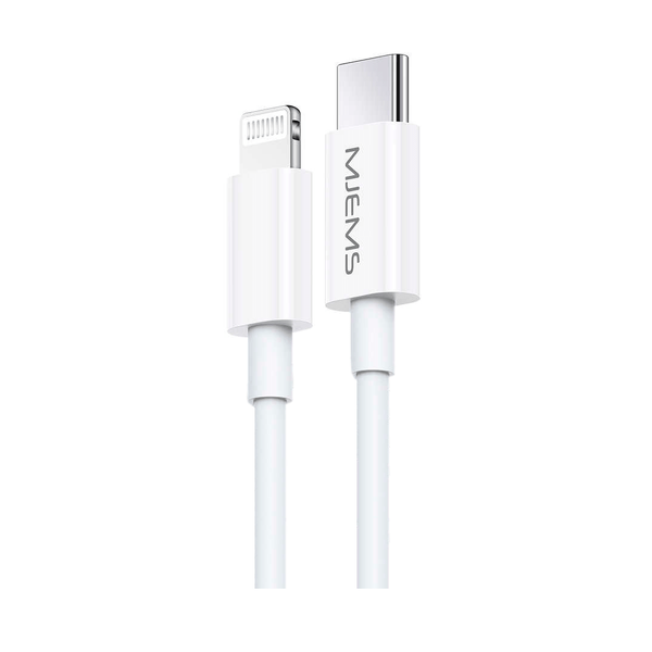 USB шнур MJEMS US-SJ329 M1 Type-C to Lightnig Fast Charging Cable 1,2m ( White )  White (009038)