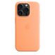 Чехол для iPhone 15 Pro Apple Silicone Case with MagSafe - Orange Sorbet (MT1H3)