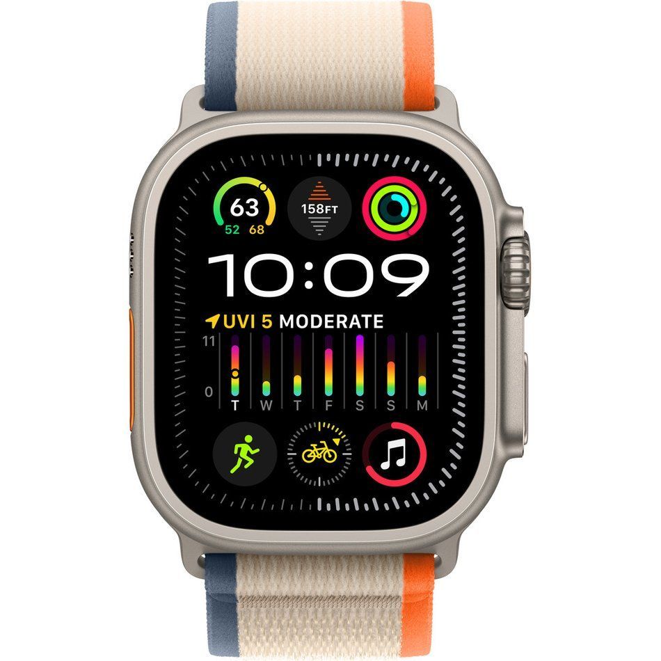 Б/У Apple Watch Ultra 2 GPS + Cellular 49mm Titanium Case with Orange/Beige Trail Loop