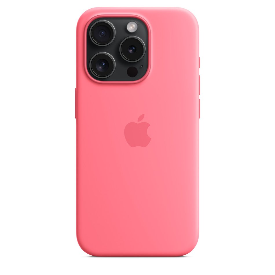 Чохол для iPhone 15 Pro Apple Silicone Case with MagSafe - Pink (MWNJ3)