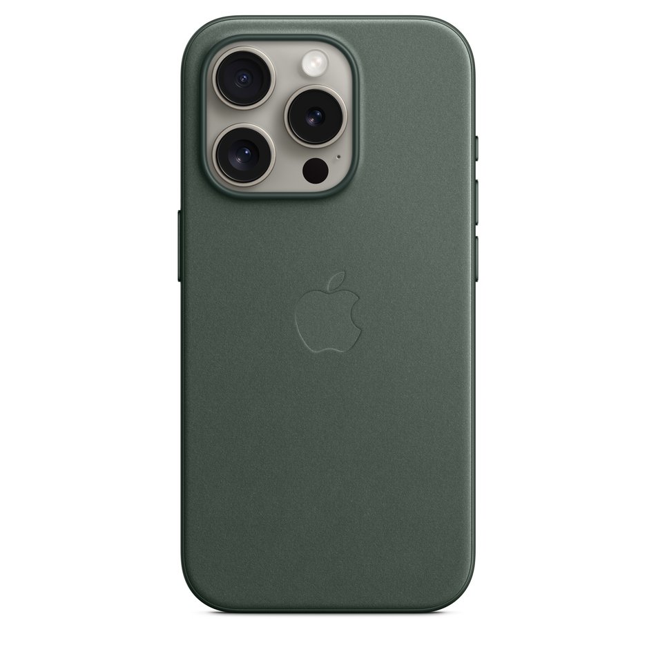 Чехол для iPhone 15 Pro Apple FineWoven Case with MagSafe - Evergreen (MT4U3)