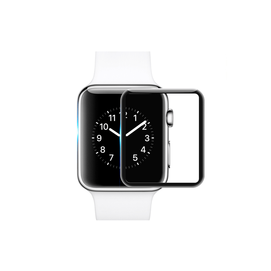 Захисне скло для Apple Watch 38 mm 3D Glass 9H ( Black )