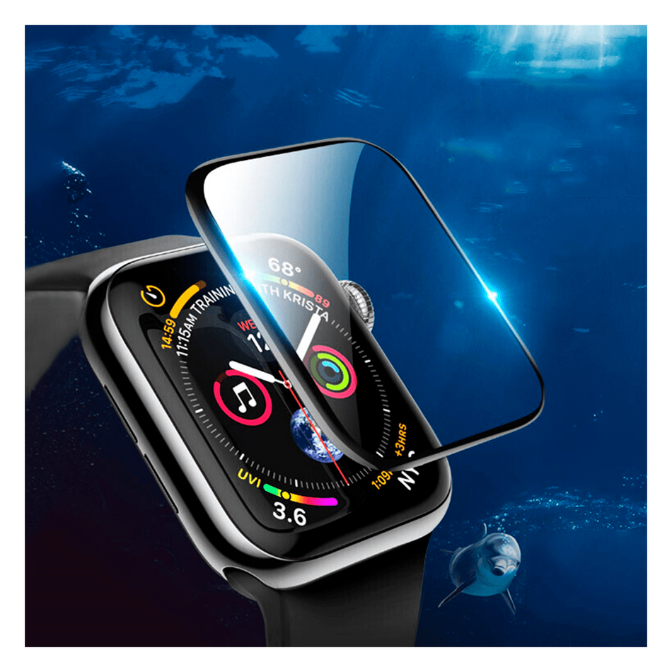 Захисне скло для Apple Watch 38 mm 3D Premium Glass ( Black )