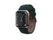 Ремінець для Watch 44/45mm Njord Salmon Leather Strap Dark Green (SL14122)