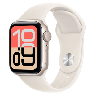 Apple Watch SE 3 GPS + Cellular 44mm Starlight Alu. Case w. Starlight S. Band - M/L (MEPF4)