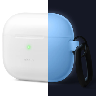 Чехол для Airpods 3 Elago Hang Silicone Case Nightglow Blue (EAP3HG-HANG-LUBL)