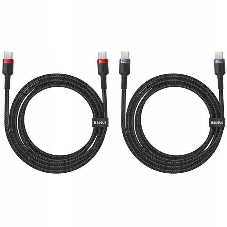 Кабель Baseus Cafule Cable Type-C to Type-C 100W 2m (2pcs) (Gray/Red) (P10318306003-01)