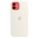 Чехол для iPhone 12 Pro OEM+ Silicone Case with Magsafe ( White )
