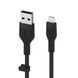 Кабель Belkin BOOST↑CHARGE Flex USB-A Cable with Lightning Connector (Black) CAA008BT1MBK