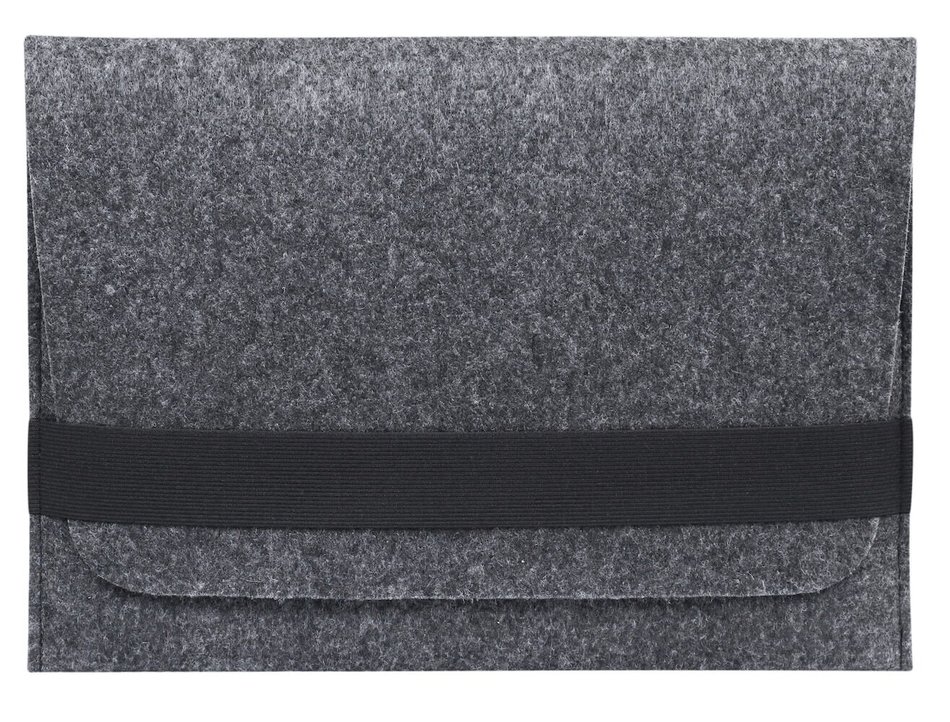 Темний повстяний чохол-конверт для Macbook Pro 16" горизонтальний Gmakin (GM14)