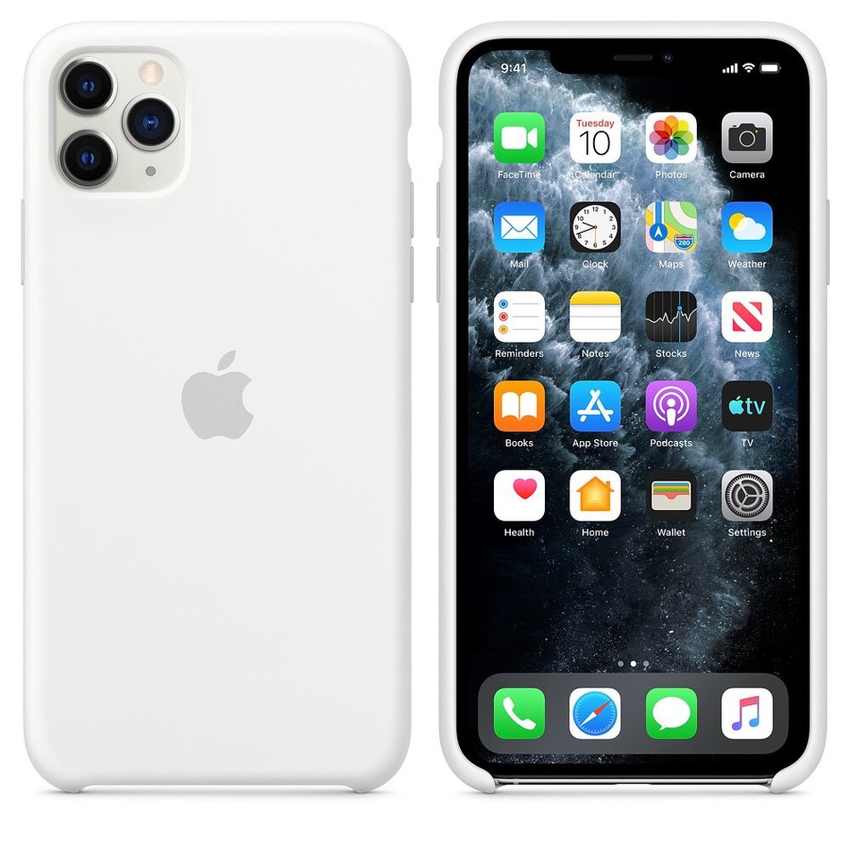 Чехол для iPhone 11 Pro Max OEM Silicone Case ( White )