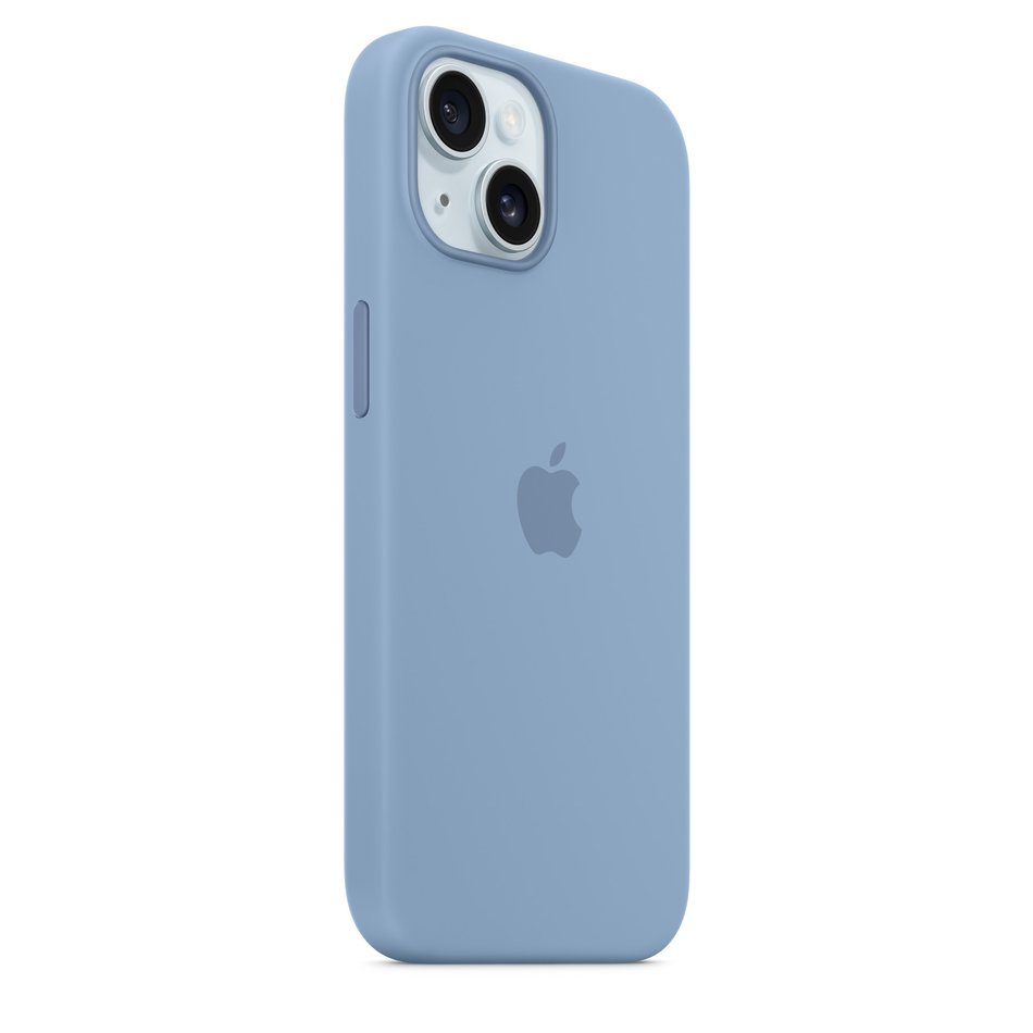 Чохол для iPhone 15 Apple Silicone Case with MagSafe - Winter Blue (MT0Y3)