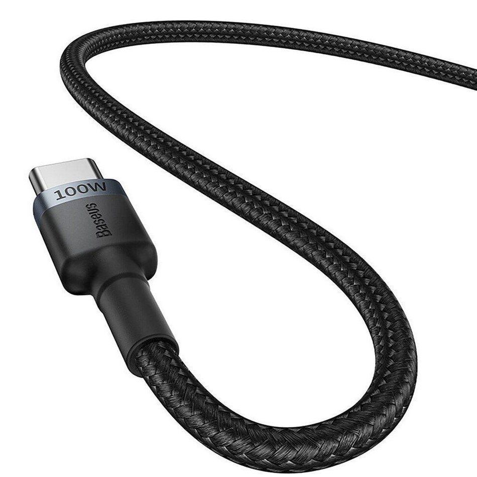 Кабель Baseus Cafule Cable Type-C to Type-C 100W 2m (2pcs) (Gray/Red) (P10318306003-01)