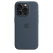 Чехол для iPhone 15 Pro Apple Silicone Case with MagSafe - Storm Blue (MT1D3)