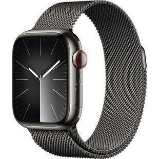Б/У Apple Watch Series 9 GPS + Cellular 41mm Graphite S. Steel Case w. Graphite Milanese Loop