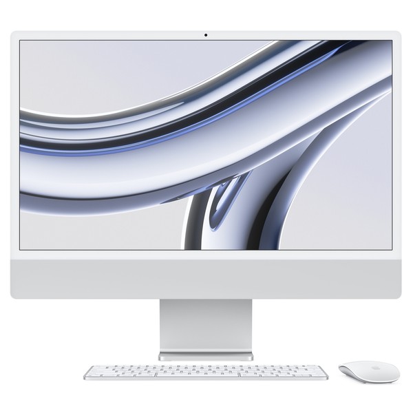Apple iMac 24" M3 8CPU/10GPU 8/256Gb Silver (MQRJ3)