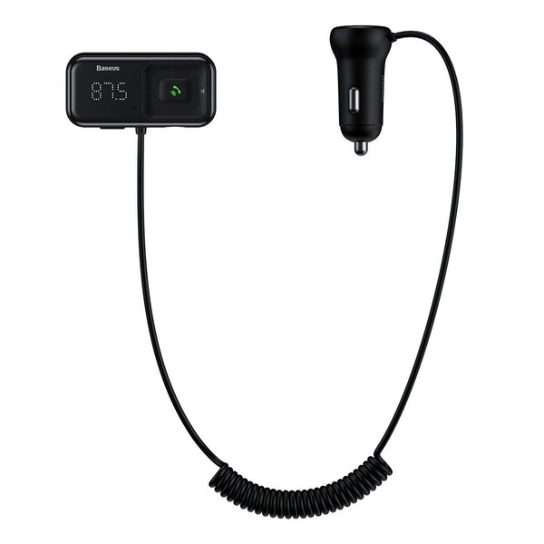 АЗП Baseus T Typed S-16 Wireless MP3 Car Charger Black (008630)