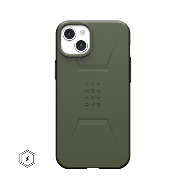 Чехол для iPhone 15 Plus UAG Civilian Magsafe, Olive Drab(114306117272)