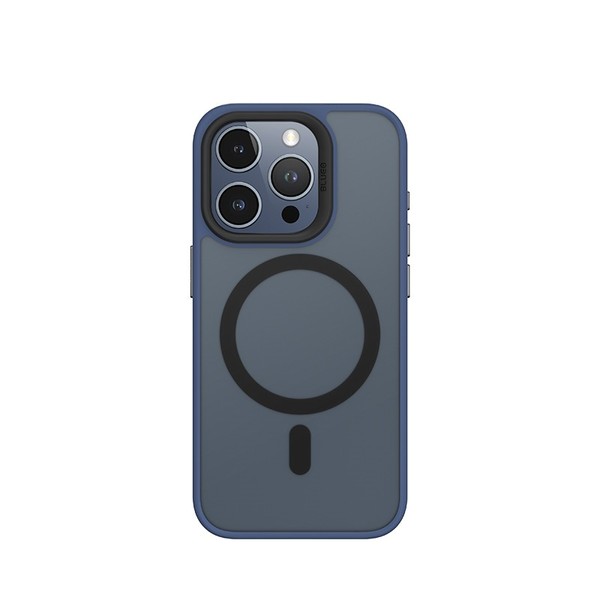 Чехол для iPhone 15 Pro Blueo Frosted Anti-Drop Case with MagSafe Dark Blue (BK5934-I15PDB)