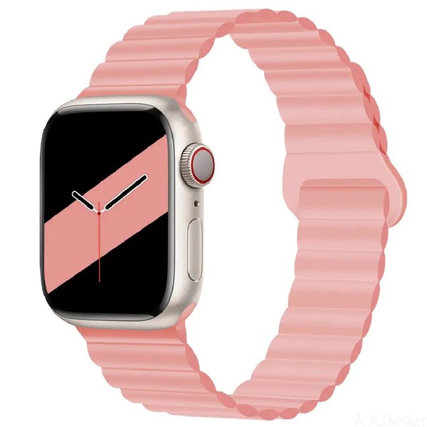 Ремінець для Apple Watch 40/41 mm XO BT01A Silicone Magnetic Series (Pink)