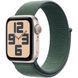Apple Watch SE 2 GPS 40mm Starlight Aluminium Case w. Lake Green Sport Loop (MXEH3)
