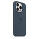 Чохол для iPhone 15 Pro Apple Silicone Case with MagSafe - Storm Blue (MT1D3)