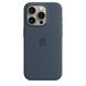 Чехол для iPhone 15 Pro Apple Silicone Case with MagSafe - Storm Blue (MT1D3)