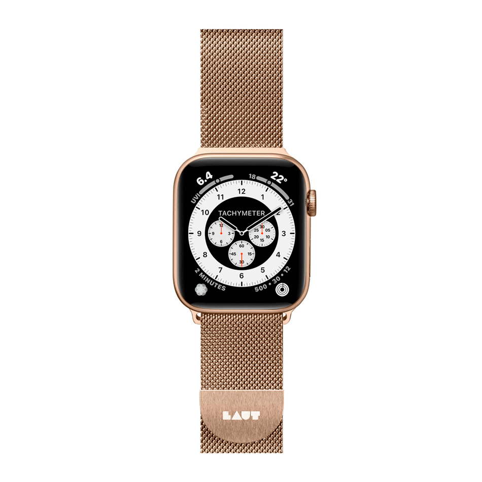 Ремешок для Apple Watch 42/44/45 mm LAUT STEEL LOOP, Золотий (LAUT_AWL_ST_GD)