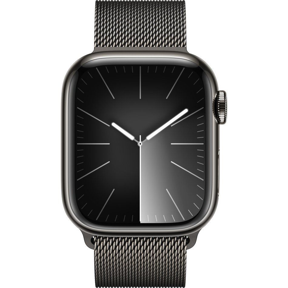 Б/У Apple Watch Series 9 GPS + Cellular 41mm Graphite S. Steel Case w. Graphite Milanese Loop