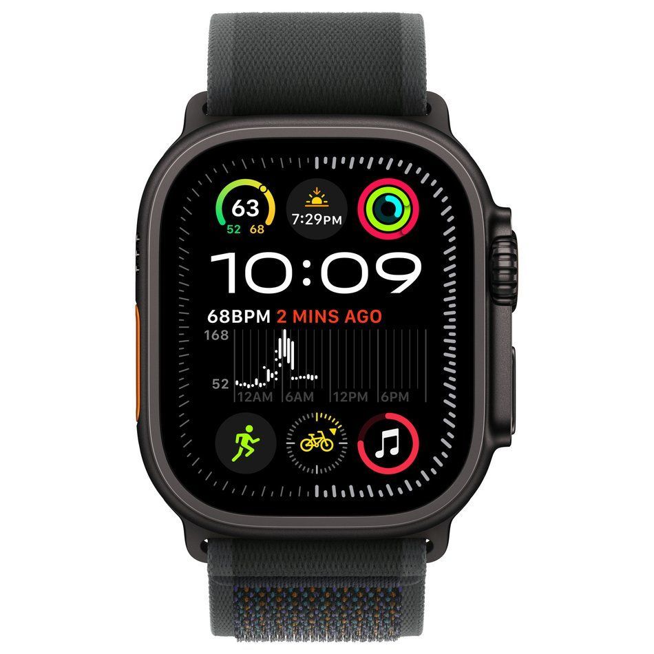 Б/У Apple Watch Ultra 2 GPS + Cellular 49mm Black Titanium Case with Black Trail Loop