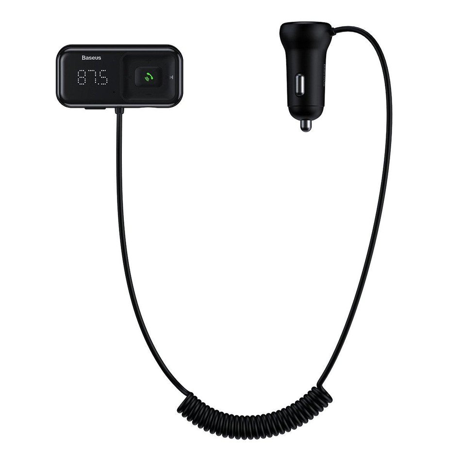 АЗУ Baseus T Typed S-16 Wireless MP3 Car Charger (Black) CCTM-E01