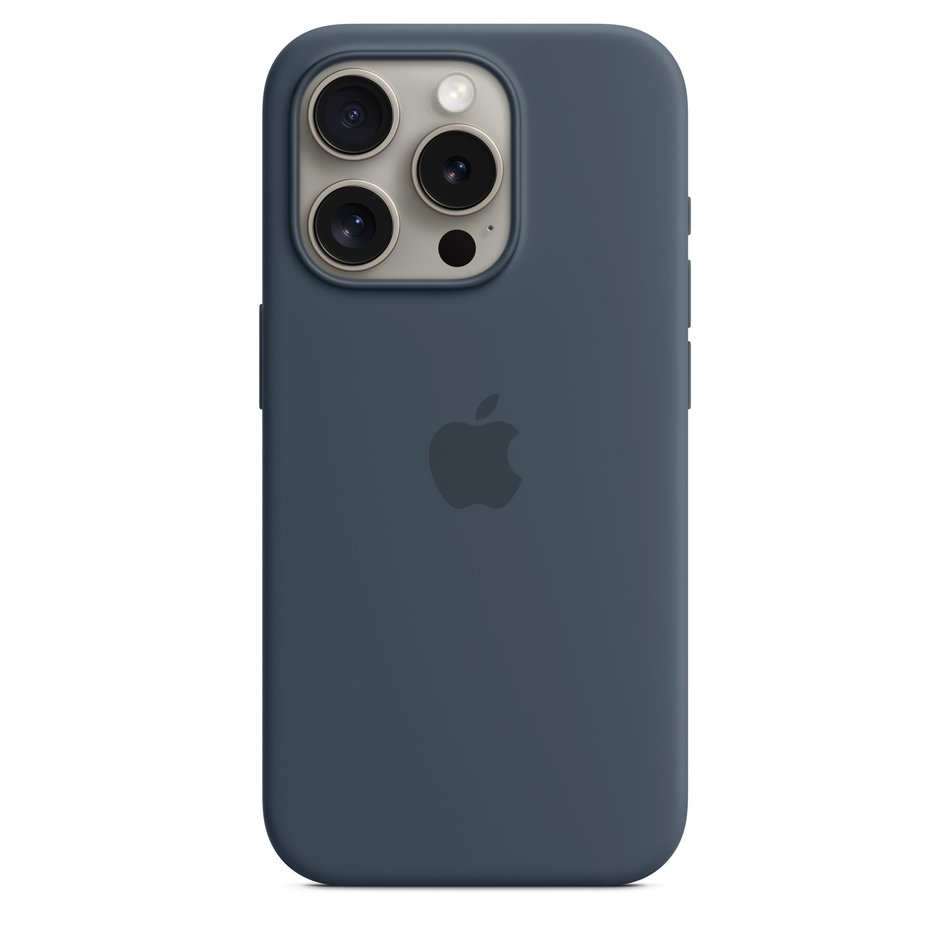 Чохол для iPhone 15 Pro Apple Silicone Case with MagSafe - Storm Blue (MT1D3)