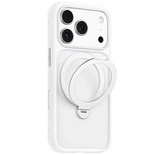 Чехол для iPhone 17 Pro Blueo Skin Friendly Frosted Anti-Drop Magnetic Case 360 Rotatable Stand White