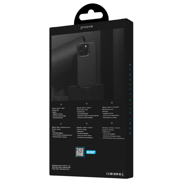 Чехол для iPhone 16 Pro Max Proove Force Armor with Magnetic Ring (Black) PCFAIP16PM02